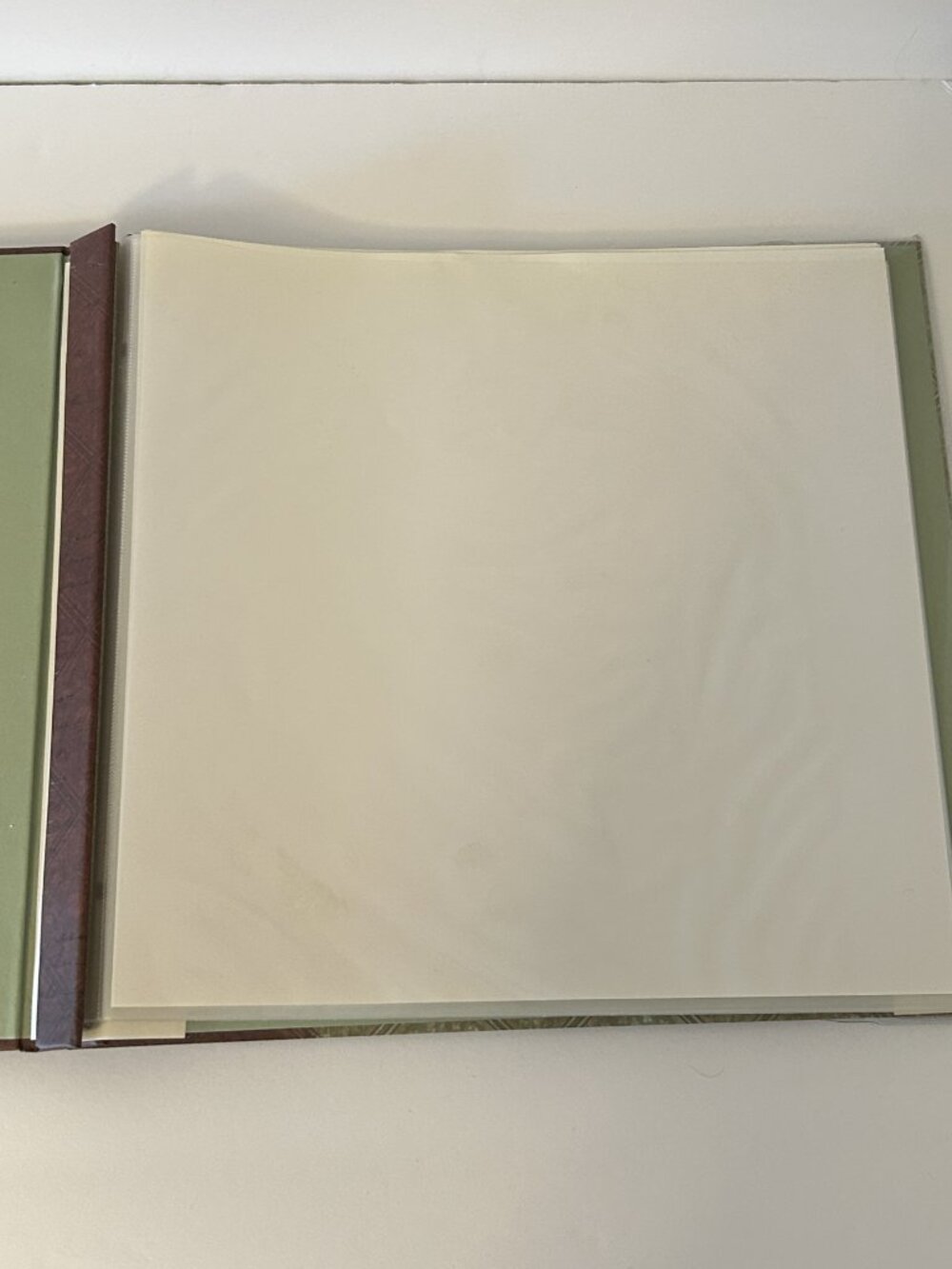 Recollections 12x12 Scrapbook Album Paris Eiffel Tower Green Brown Top Loading - Picture 11 of 15